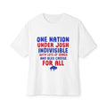 Buffalo Bills T‑Shirt — "One Nation Under Josh, Indivisible" Patriotic Buffalo Wings & Bleu Cheese Tee